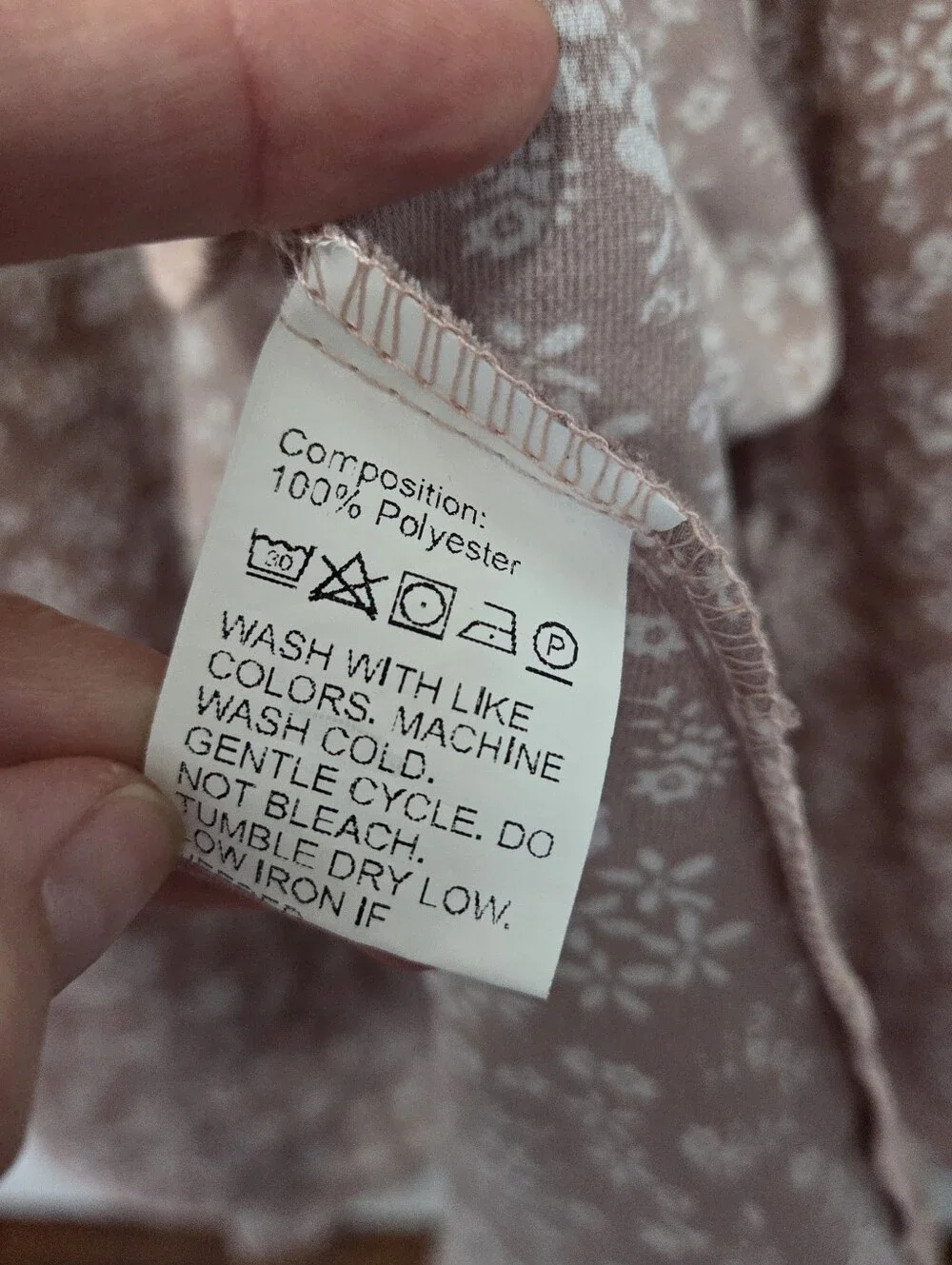 Women Dusty Rose Ditsy White Floral Wrap V-neck Flowy Maxi Dress Sz Extra Small - Picture 8 of 10